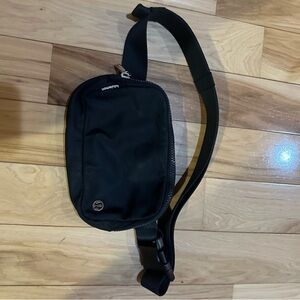 Lululemon Athletica Black Crossbody Bag with Adjustable Strap